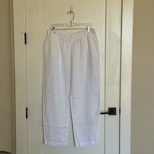 Zara 100% linen pajama pants ZW Collection